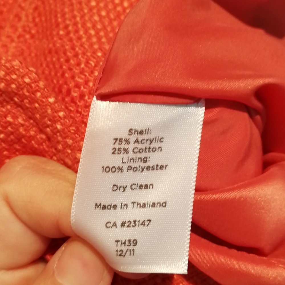 NWT Talbots orange sheath tweed dress size 2 - Picture 6 of 7